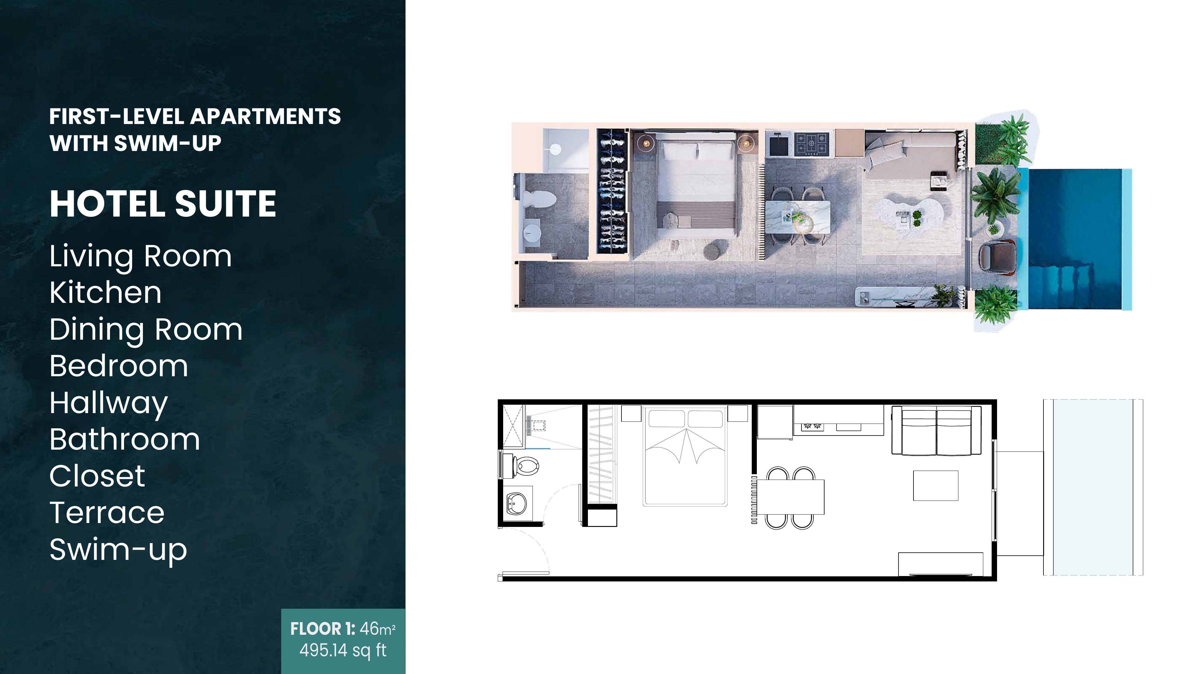 Hotel Suite floors 2-3 plan